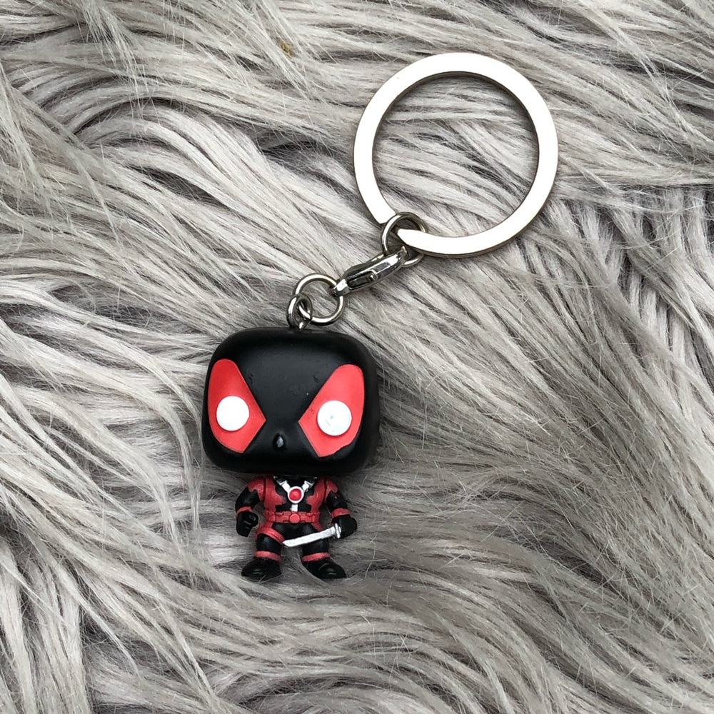 Funko Pocket Pop! Keychain Marvel Deadpool Inverse Black Suit 1.5" Vinyl Figure